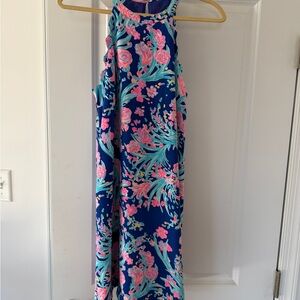 Lilly Pulitzer Blue and Pink Floral Dress